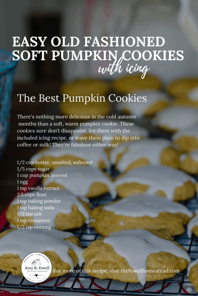 Easy Soft Pumpkin Cookies with Icing Recipe