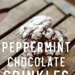 Peppermint Chocolate Crinkle Cookies