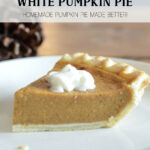 White Pumpkin Pie Recipe