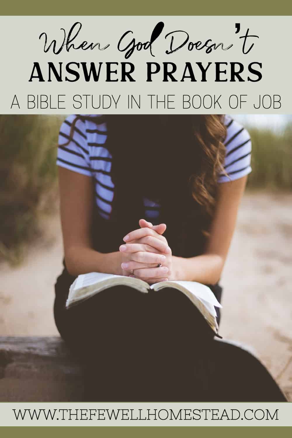 A Study Of Job When God Doesn t Answer Prayers Amy K Fewell A study of job when god doesn t answer prayers amy k fewell