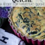 Spinach & Cheese Quiche Recipe